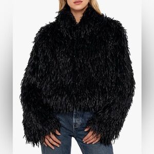 Chic Shaggy Faux Fur Jacket